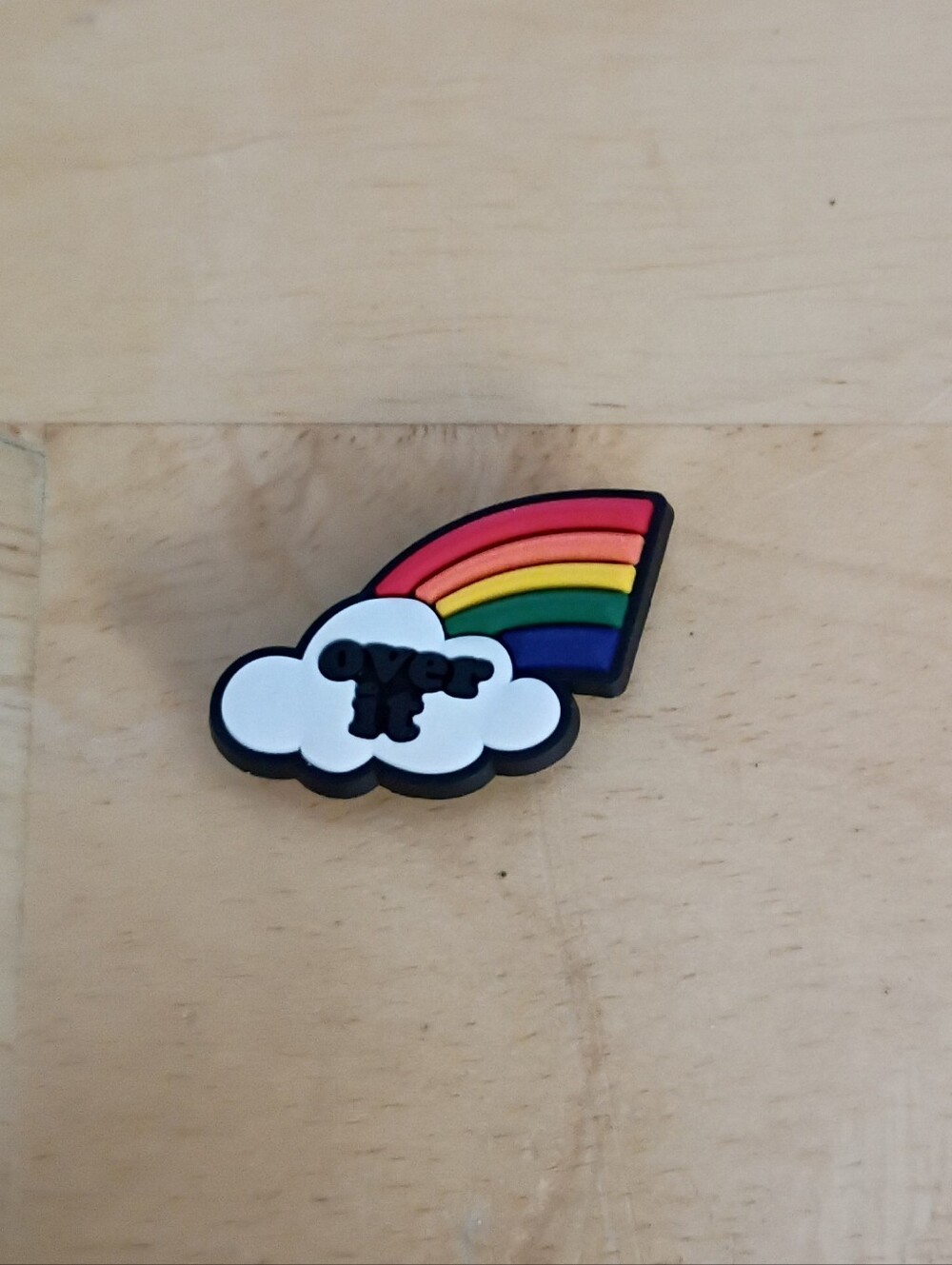 10 for $10 Jibbitz Croc Charms - Pride LGBTQ+ Rainbow Cloud 'Over It' - New